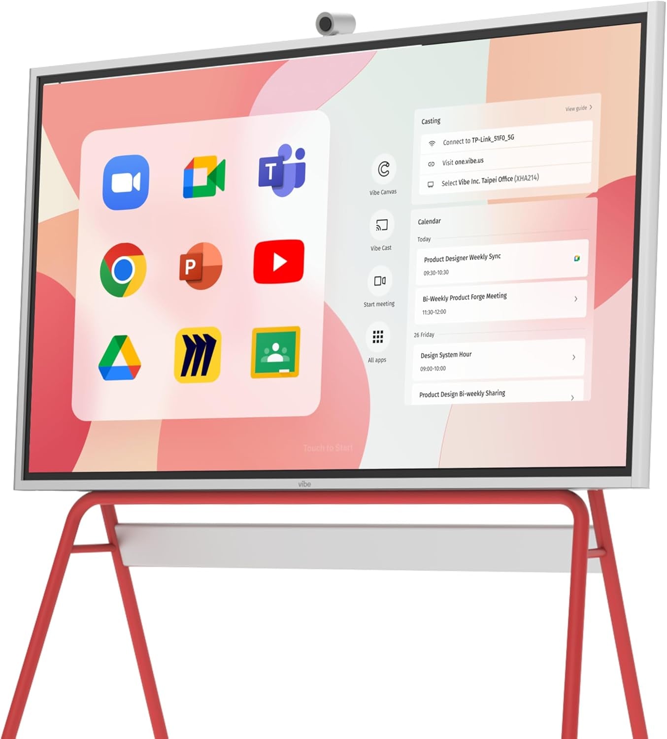 S1 4K UHD Smart Board, 55 Inch Digital Whiteboard for Office and Classroom, Electronic Presentation Meeting Device for Hybrid Work, Interative Touchscreen Display, Chrome OS and 250+ Free Apps