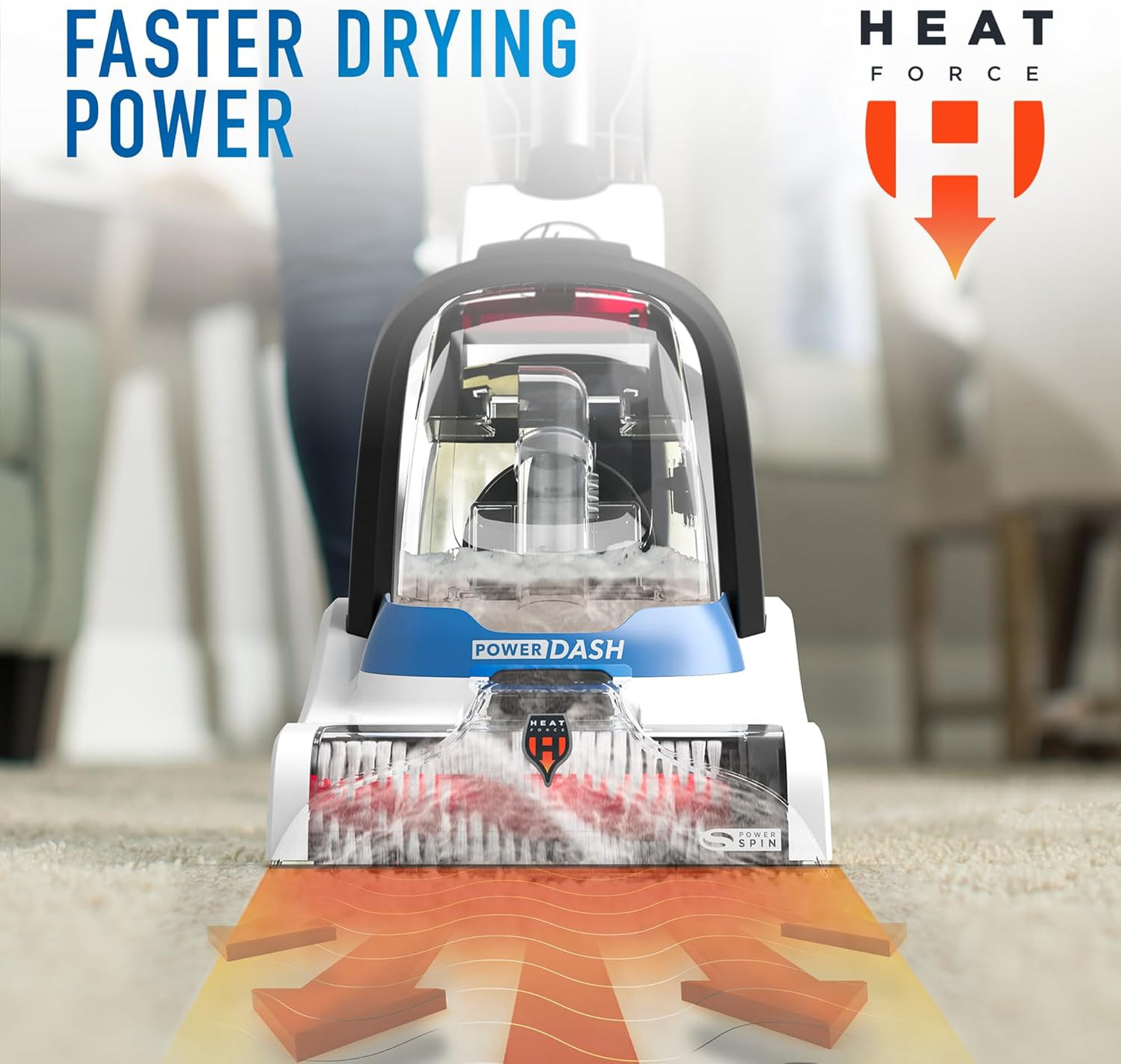 Powerdash Pet Compact Carpet Cleaner Machine, Lightweight Shampooer Machine, Pair with a Carpet Cleaner Solution for a Bright, Refreshed Home