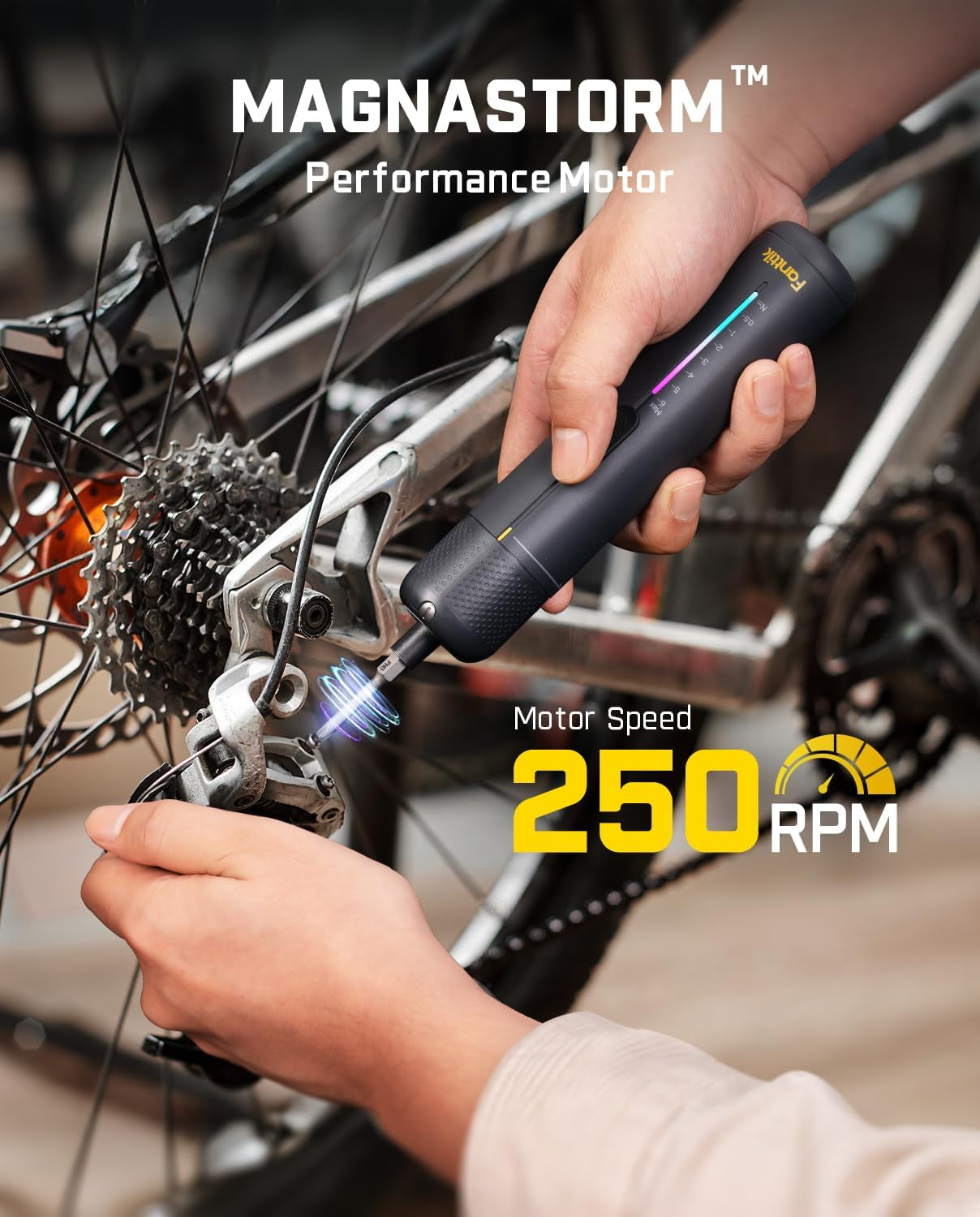 S2 Pro 3.7V Electric Screwdriver, Cordless Screwdriver Set, 7 Torque Settings, 0.5 to 6N.M, 20 Magnetic Bits, 1/4''Hex Shank, with 90° Angle Adapter, for Furniture, Household Repairs
