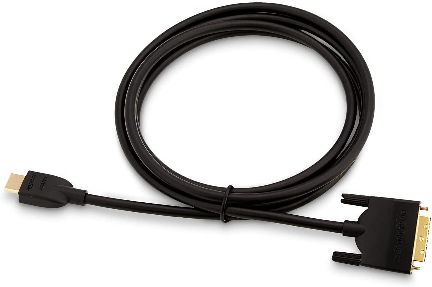 HDMI to DVI Adapter Cable, Bi-Directional 1080P, Gold Plated, Black, 6 Ft, 36-Packs