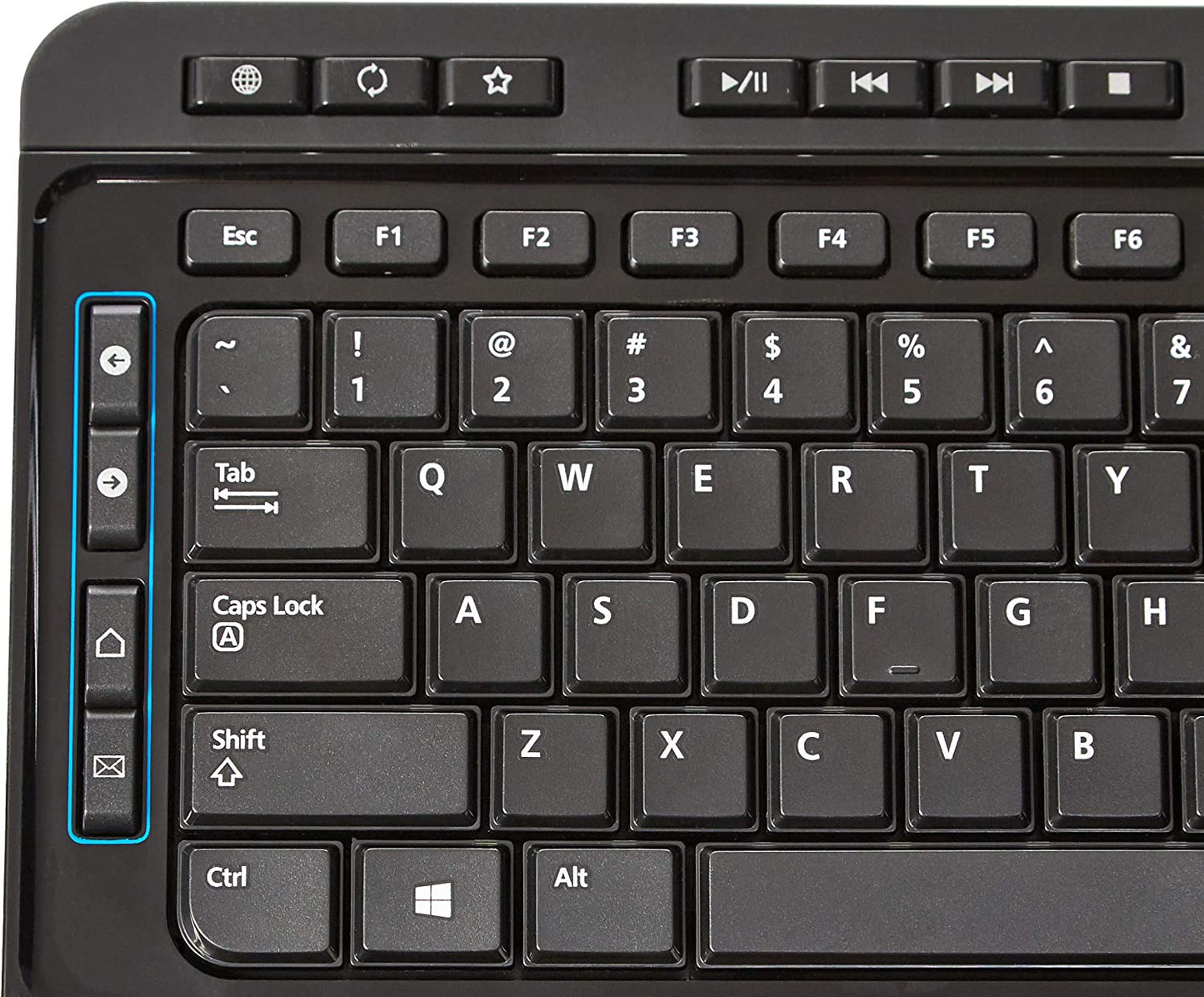 Full-Sized Wireless Computer Keyboard and Mouse Combo, QWERTY Layout, 2.4 Ghz USB Receiver, Black, Pack of 10