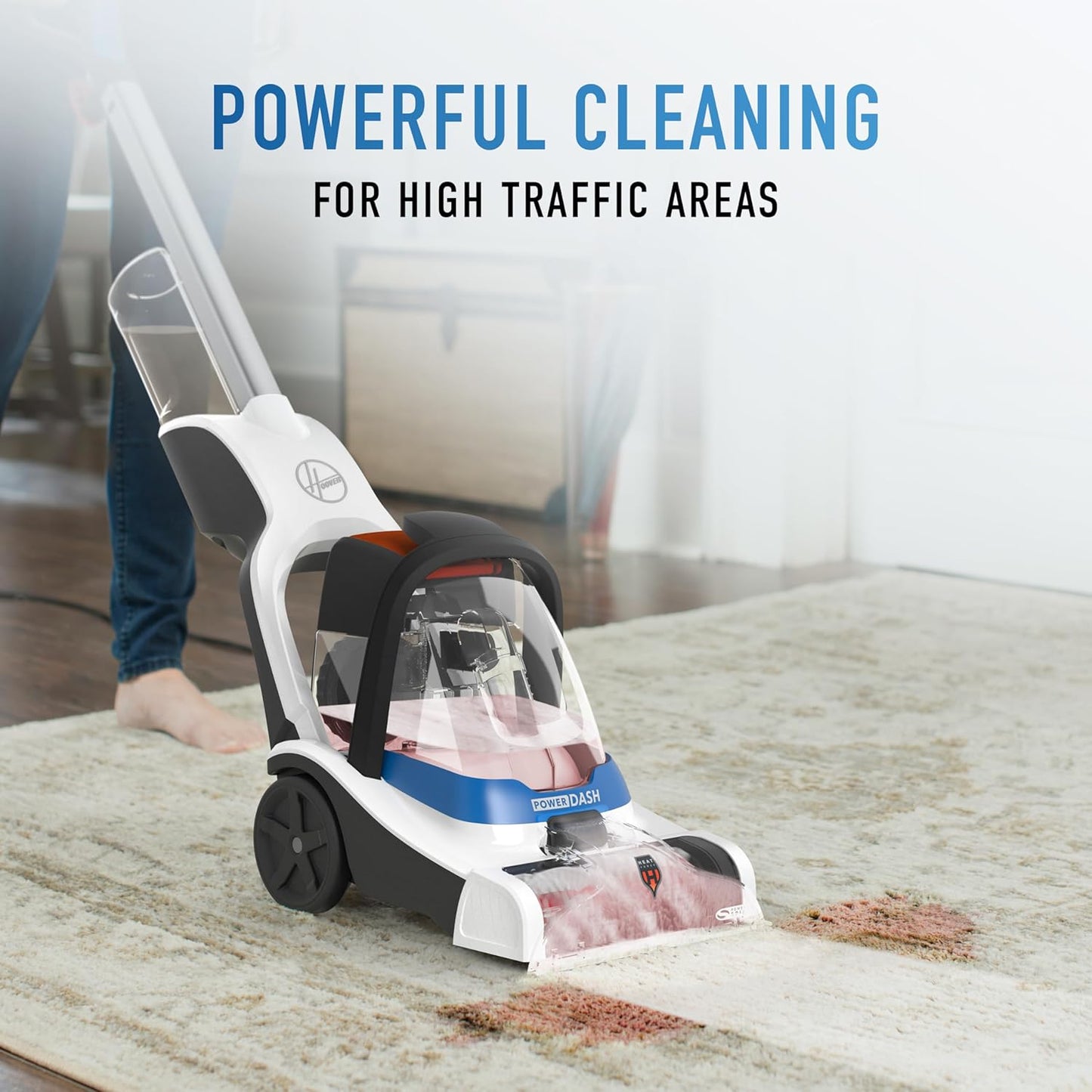 Powerdash Pet Compact Carpet Cleaner Machine, Lightweight Shampooer Machine, Pair with a Carpet Cleaner Solution for a Bright, Refreshed Home