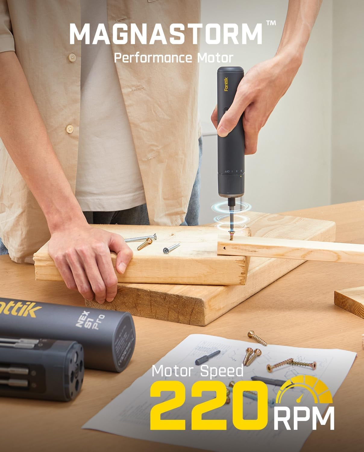 E2 Ultra 3.7V Mini Electric Screwdriver and S1 Pro 3.7V Electric Screwdriver