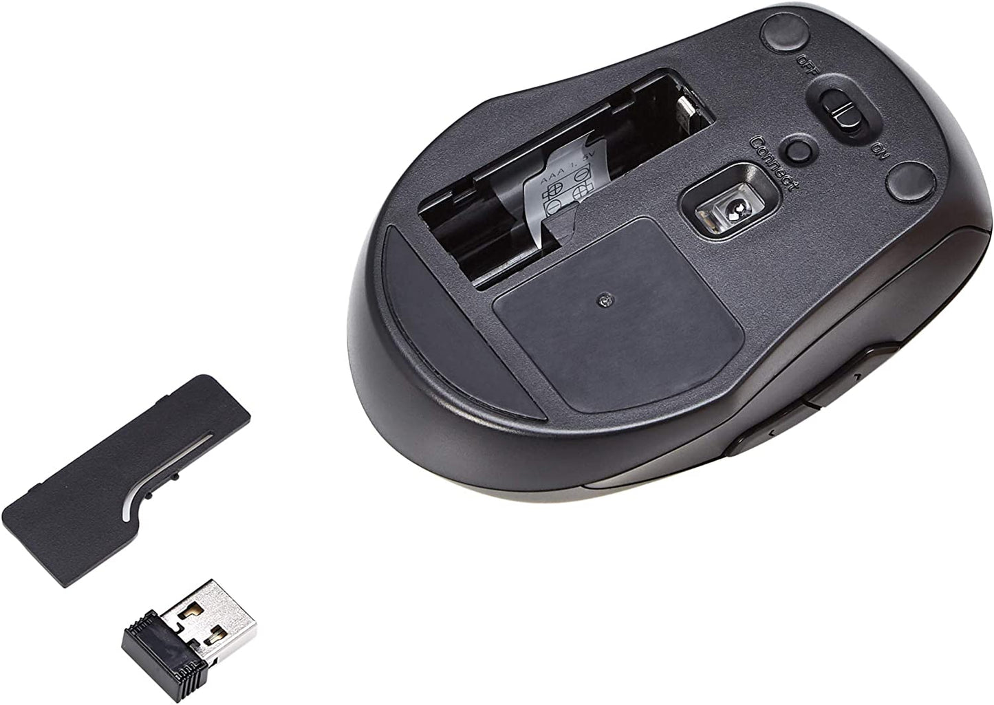 Full-Sized Wireless Computer Keyboard and Mouse Combo, QWERTY Layout, 2.4 Ghz USB Receiver, Black, Pack of 10
