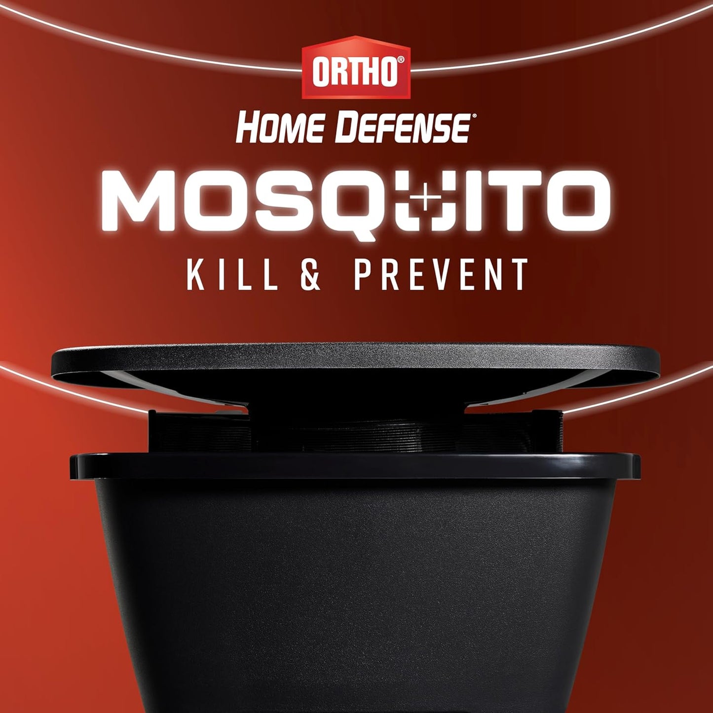 Home Defense Mosquito Kill and Prevent, Controls Mosquitoes and Larvae, Silent, Easy-To-Use, Protects up to 4,300 Sq. Ft., 1 Mosquito Station and 2 Refill Bands