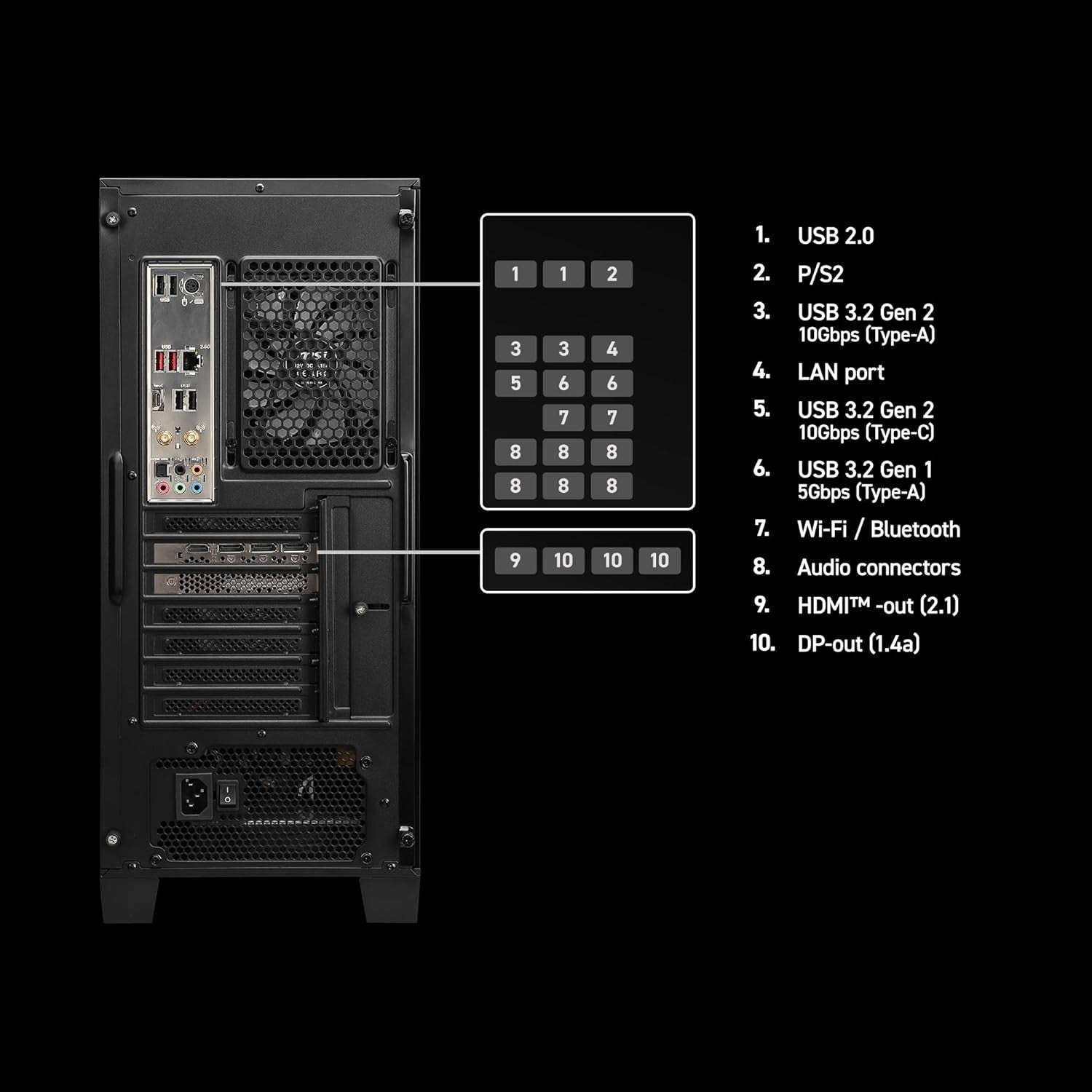 Codex Z2 Gaming Desktop: AMD R7-8700F, Geforce RTX 5070, 32GB DDR5, 2TB M.2 Nvme SSD, USB Type-C, Vr-Ready, Windows 11 Home : A8NVP-436US