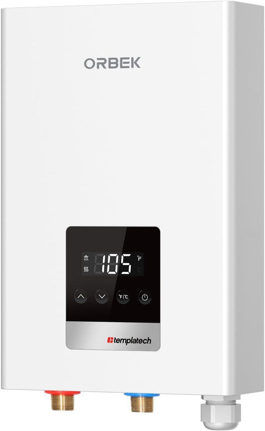 14Kw Tankless Water Heater Electric,  240 Volt on Demand Instant Hot Water Heater, with LED Digital Display, ETL Certified, up to 3.38 GPM for 2-3 Point of Use