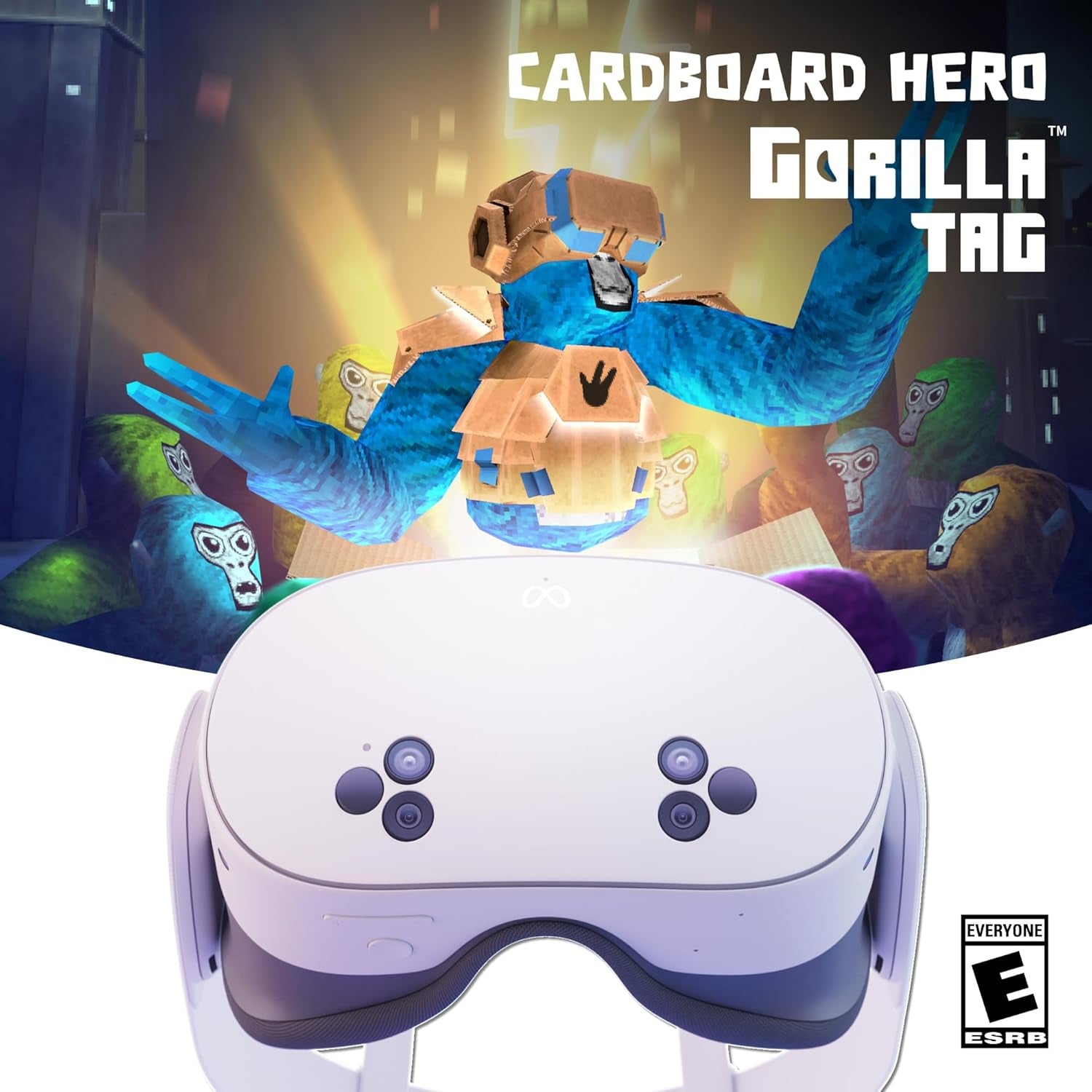 Quest 3S 128GB — Dive into Mixed Reality — Unreal Device. Unreal Price. — Gorilla Tag Cardboard Hero Bundle — Amazon Exclusive