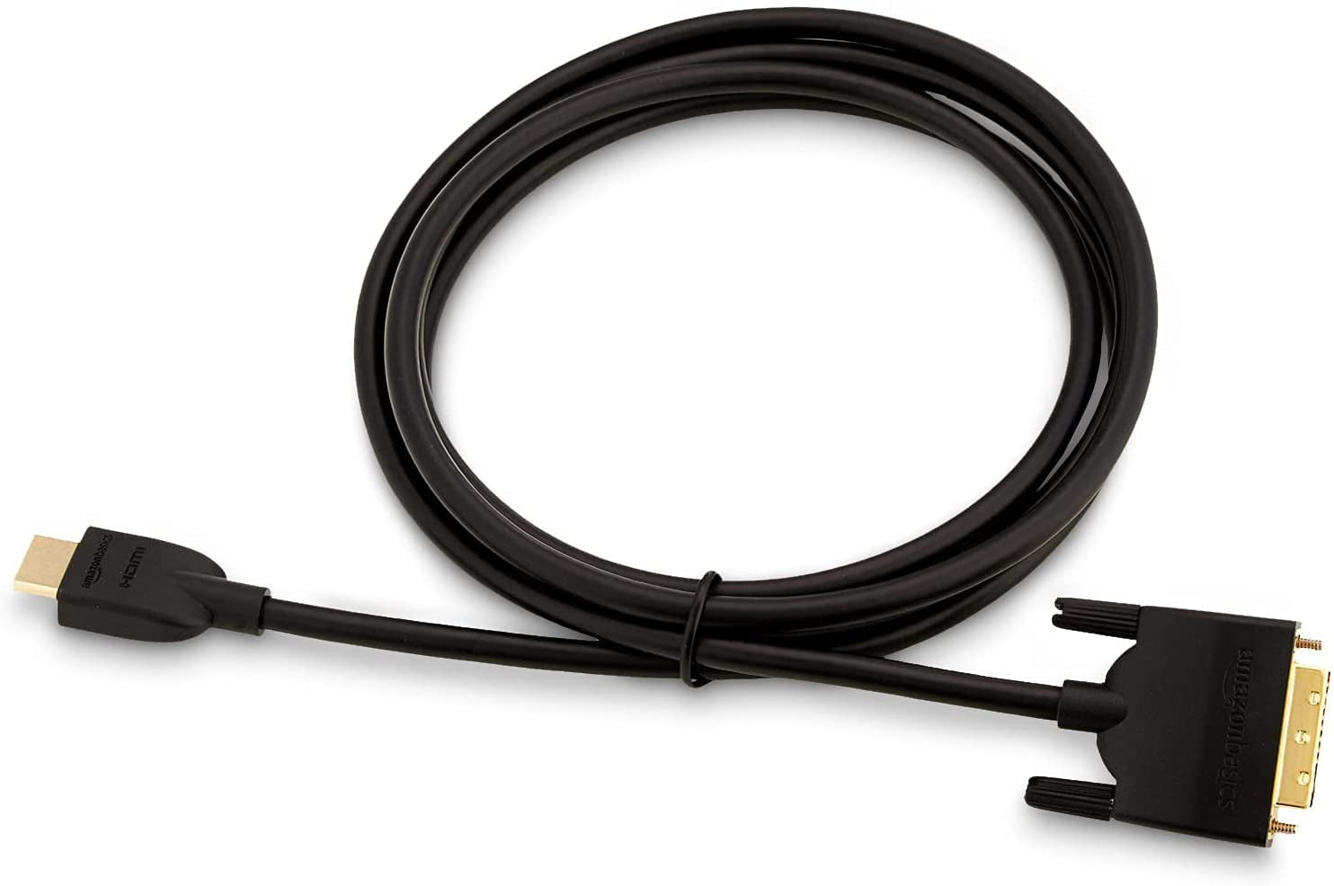 HDMI to DVI Adapter Cable, Bi-Directional 1080P, Gold Plated, Black, 6 Ft, 36-Packs