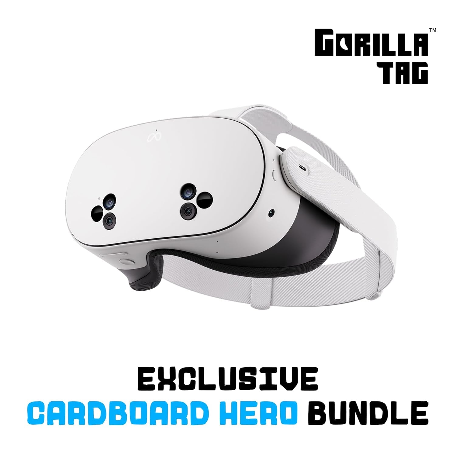 Quest 3S 128GB — Dive into Mixed Reality — Unreal Device. Unreal Price. — Gorilla Tag Cardboard Hero Bundle — Amazon Exclusive